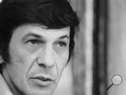 In this June 28, 1973 file photo, actor Leonard Nimoy speaks during an interview in New York. (AP Photo/Jerry Mosey, File)