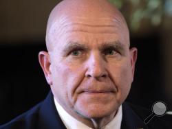 Army Lt. Gen. H.R. McMaster listens as President Donald Trump makes the announcement at Trump's Mar-a-Lago estate in Palm Beach, Fla., Monday, Feb. 20, 2017. McMaster will be the new national security adviser. (AP Photo/Susan Walsh)