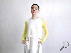 Rose McGowan poses for a portrait in New York on Wednesday, Jan. 31, 2018, to promote her book "Brave." (Photo by Taylor Jewell/Invision/AP)