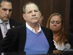 FILE - In this May 25, 2018 file photo, Harvey Weinstein listens during a court proceeding in New York. Weinstein won't testify before the New York grand jury that's weighing whether to indict him on rape and other sex charges. A statement issued through a spokesman Wednesday, May 30, says Weinstein's lawyers decided there wasn't enough time to prepare him to testify. They say he learned the specific charges and the accusers' identities only after turning himself in Friday, with a deadline set for Wednesday