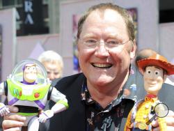 FILE - In this June 13, 2010 file photo, John Lasseter arrives at the world premiere of "Toy Story 3," at The El Capitan Theater in Los Angeles. John Lasseter, the co-founder of Pixar Animation Studios and the Walt Disney Co.’s animation chief, will step down at the end of the year after acknowledging “missteps” in his behavior with staff members.Disney announced Friday, June 8, 2018 that Lasseter will stay on through the end of 2018 as a consultant. After that he will depart permanently. (AP Photo/Katy Win