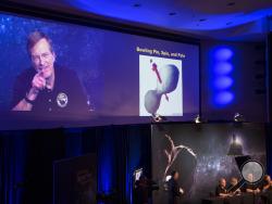 New Horizons project scientist Hal Weaver, of the Johns Hopkins University Applied Physics Laboratory speaks about new data received from the New Horizons spacecraft during a press conference after the team received confirmation from the spacecraft that it has completed a flyby of Ultima Thule, Tuesday, Jan. 1, 2019, at the APL in Laurel, Md. The spacecraft survived the most distant exploration of another world, a tiny, icy object 4 billion miles away that looks to be shaped like a peanut or bowling pin. (J