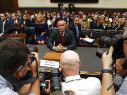 Corey Lewandowski, the former campaign manager for President Donald Trump, arrives to testify to the House Judiciary Committee Tuesday, Sept. 17, 2019, in Washington. (AP Photo/Jacquelyn Martin)