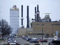 The Pfizer Global Supply Kalamazoo manufacturing plant is shown in Portage, Mich., Friday, Dec. 11, 2020. The U.S. gave the final go-ahead Friday to the nation’s first COVID-19 vaccine, marking what could be the beginning of the end of an outbreak that has killed nearly 300,000 Americans. (AP Photo/Paul Sancya)