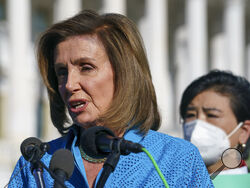 House Speaker Nancy Pelosi, D-Calif., joined by Rep. Judy Chu, D-Calif., right, holds a news conference just before a House vote on legislation aimed at guaranteeing a woman’s right to an abortion, an effort by House Democrats to circumvent a new Texas law that has placed that access under threat, at the Capitol in Washington, Friday, Sept. 24, 2021. (AP Photo/J. Scott Applewhite)
