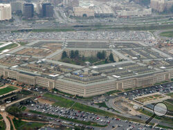 FILE - This March 27, 2008, file photo, shows the Pentagon in Washington. The U.S. Army, for the first time, is offering a maximum enlistment bonus of $50,000 to highly skilled recruits who sign up for six years. (AP Photo/Charles Dharapak, File)