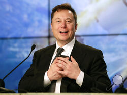 FILE - Elon Musk founder, CEO, and chief engineer/designer of SpaceX speaks during a news conference after a Falcon 9 SpaceX rocket test flight at the Kennedy Space Center in Cape Canaveral, Fla, Jan. 19, 2020. Musk won't be joining Twitter's board of directors as previously announced. The tempestuous billionaire remains Twitter’s largest shareholder. (AP Photo/John Raoux, File)