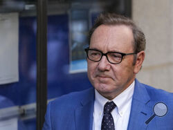 FILE - Actor Kevin Spacey arrives at the Old Bailey in London on July 14, 2022. Spacey heads to court Thursday, Oct. 6, to defend himself in a lawsuit filed by Anthony Rapp, the actor who in 2017 made the first in a string of sexual misconduct allegations that left the “House of Cards” star's theater and filmmaking career in tatters. (AP Photo/Frank Augstein, File)