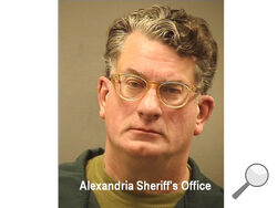This image provided by the Alexandria (Va.) Sheriff's Office, shows James Gordon Meek in his booking photo on Jan. 31, 2023, in Alexandria, Va. Federal authorities say the well-known former investigative journalist for ABC News has been arrested on a charge of "transporting" images depicting the sexual abuse of children. (Alexandria Sheriff's Office via AP)