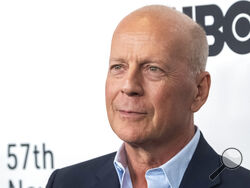 FILE - Bruce Willis attends a movie premiere in New York on Friday, Oct. 11, 2019. Nearly a year after Bruce Willis’ family announced that he would step away from acting after being diagnosed with aphasia, his family says his “condition has progressed.” In a statement posted Thursday, the 67-year-old actor’s family said Willis has a more specific diagnosis of frontotemporal dementia. (Photo by Charles Sykes/Invision/AP, File)