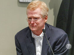 FILE - Defendant Alex Murdaugh gives testimony during his murder trial at the Colleton County Courthouse in Walterboro, S.C., on Feb. 23, 2023. Prosecutors in the case against Murdaugh had no murder weapon or any other direct evidence linking him to the killings of his wife and son. Yet, a jury took less than three hours to convict him — thanks, in large part, to the defendant himself. (Grace Beahm Alford/The Post And Courier via AP, Pool, File)