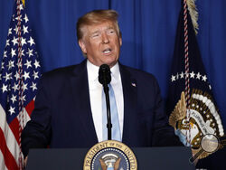 FILE - President Donald Trump speaks at his Mar-a-Lago estate on Jan. 3, 2019, in Palm Beach, Fla. Authorities are preparing for the possibility that former President Donald Trump could be indicted and arraigned as early as next week on charges stemming from a New York City grand jury investigation into hush money paid on his behalf, four law enforcement officials said Friday, March 17, 2023. (AP Photo/ Evan Vucci)