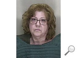 FILE - This booking photo provided by the Marion County, Fla., Sheriff's Office shows Susan Louise Lorincz. Lorincz, the white woman accused of firing through her door and fatally shooting a Black mother in front of her 9-year-old son in central Florida, was charged Monday, June 26, 2023, with manslaughter and assault. (Marion County Sheriff's Office via AP, File)