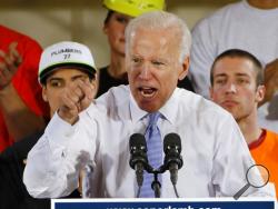  In this March 6, 2018 file photo, former Vice President Joe Biden speaks at a rally in Collier, Pa. (AP Photo/Gene J. Puskar, File)