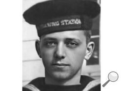 This undated image provided by the U.S. Navy shows sailor Herbert “Bert” Jacobson, from Grayslake, Ill. The 21-year-old is to be laid to rest at Arlington National Cemetery Tuesday, Sept. 13, 2022 — more than 80 years after he was killed in the Japanese attack of Pearl Harbor. Scientific testing that was started a few years ago on remains of men whose bodies were pulled from the USS Oklahoma after the attack has led to the identification of Jacobson and nearly 400 others. (U.S. Navy via AP)
