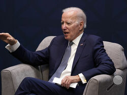 President Joe Biden meets Australian Prime Minister Anthony Albanese at Naval Base Point Loma, Monday, March 13, 2023, in San Diego. (AP Photo/Evan Vucci)