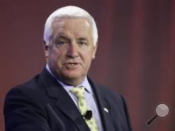 Pa. Gov. Tom Corbett compared the marriage of same-sex couples to the marriage of a brother and sister during an appearance on a morning TV news show, Friday, Oct. 4, 2013.
