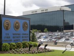 This June 6, 2013 file photo shows the National Security Administration (NSA) campus in Fort Meade, Md., where the US Cyber Command is located. (AP Photo/Patrick Semansky, File)