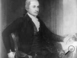 This undated painting made available by the Library of Congress shows John Jay (1745-1829). (Library of Congress via AP)
