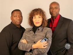 This undated handout photo shows creators of the Driving While Black app in Portland, Ore., from left, software developer James Pritchett, lawyers Mariann Hyland and Melvin Oden-Orr.(AP Photo/Driving While Black)