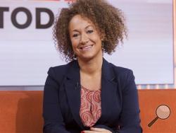 In this image released by NBC News, former NAACP leader Rachel Dolezal appears on the "Today" show set on Tuesday, June 16, 2015, in New York. (Anthony Quintano/NBC News via AP)