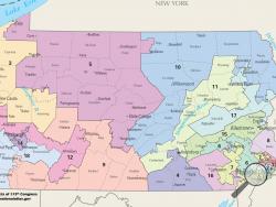 Pennsylvania Congressional districts (Department of the Interior - National Atlas of the United States)