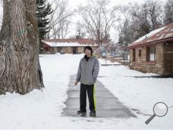 his Jan. 10, 2016, file photo shows David Fry in Burns, Ore. Fry was the last occupier of a federal wildlife refuge in Oregon to surrender to federal authorities. Before he left the Malheur National Wildlife Refuge, he launched into an incoherent tirade that was heard by thousands as he used a digital camera to send it out on the Internet. (Thomas Boyd/The Oregonian via AP, File) 