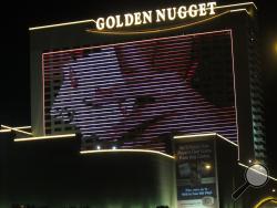 This Aug. 31, 2012 photo shows the exterior of the Golden Nugget casino in Atlantic City N.J. (AP Photo/Wayne Parry)