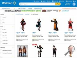 A look at Wal-Mart's website on Monday, via AdWeek.