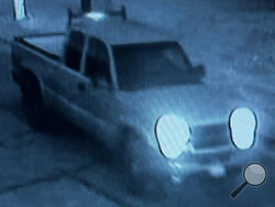 Police say someone in this truck tossed a dog from his passenger window. (Special to Press Enterprise/Bloomsburg Police)