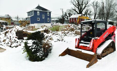 A crew with Steinbacher Enterprises Inc., has been demolishing the former Benton Presbyterian Church at the corner of Park and Market Streets in Benton. 