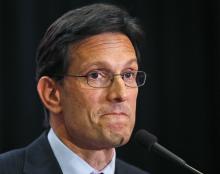 House Majority Leader Eric Cantor concedes Tuesday night.