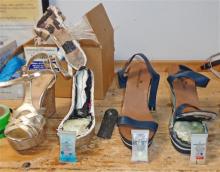 A look at the shoes authorities say Iveliza Tuhanna Perez, had with her as she was in customs at Philadelphia International Airport while returning from Jamaica on Wednesday May 29, 2013. X-ray exams found anomalies in the shoes and officers found a white, powdery substance that field tested as cocaine. According to U.S. Customs officials, nearly 4-1/2 pounds of cocaine was in the shoes. (AP Photo/Customs and Border Protection)