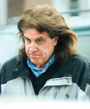 Columbia-Montour Vo-Tech English teacher Gary Beveridge walks into district judge Richard Knecht’s court in Berwick Thursday afternoon. (Press Enterprise/Keith Haupt)