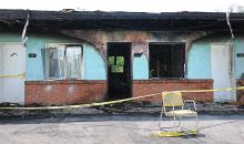Roxanne Purcell is charged with starting a fire that destroyed part of the Penn Motel in Cooper Township late Sunday night. (Press Enterprise/Keith Haupt)