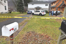 State and local police were at the scene of a reported stabbing death Wednesday in Scott Township 