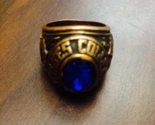 Roger Stout's Wilkes College ring was missing for 43 years. It was returned as part of a burglary investigation by Shickshinny State Police. (Photo courtesy of Shickshinny State