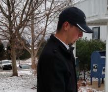 Gregory Kadash leaves his arraignment at District Judge Russell Lawton's on Friday. (Press Enterprise/Leon Bogdan)