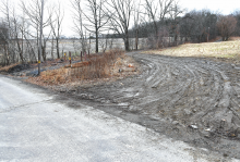 While the gates are locked at Council Cup Overlook and the site is closed, a well-worn path around the locked gate shows signs of recent traffic. (Press Enterprise/Keith Haupt)