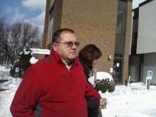 Stephen Stahl, 47, of Hunlock Creek, is shown outside a courtroom building. (AP Photo)