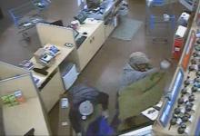 A look at one of the surveillance photos of the reported "smash and grab" thefts from Walmart around 5:30 a.m. Monday.