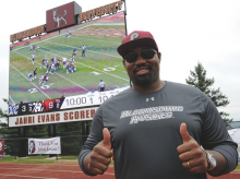 New Scoreboard Lights Up Bu S Redman Stadium Press Enterprise Online