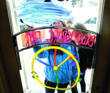 Art students spent their day painting scenes for the county bicentennial celebration.