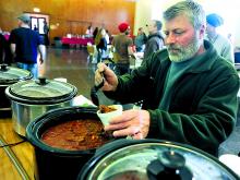 Over a dozen cooks entered their chili in the Downtown Bloomsburg Inc. Community Chili Cook-off.