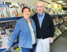 Joe and Mary Finn will be closing their newsstand along Main Street in Bloomsburg after 38 years in business.
