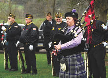 Christine Barnes, Nesquehoning, plays the bagpipes during the Vietnam Veterans Day Celebration. Her dad, Larry Barnes, was a Vietnam veteran. 