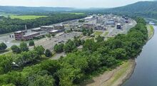Merck & Co. Inc., a biopharmaceutical manufacturing plant sits along the Susquehanna River in Riverside.