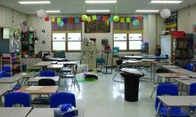 A deer crashed through a classroom window into the Berwick Area Middle School Wednesday morning.