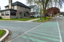 A Bloomsburg Town committee would like the council to decide on the future of the bike lane on Market Street, seen here at the intersection with Columbia Avenue.