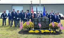The Bloomsburg American Legion Honor Guard performed a dedication ceremony Oct. 18 of the new Beaver Township Veterans Memorial.